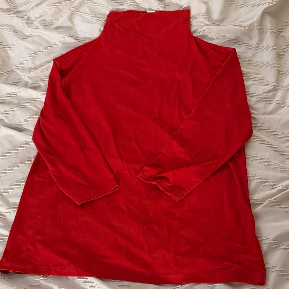 Liz Claiborne Scarlet Turtleneck Top